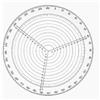 Kiuiom Centraggio Tornio in Acrilico Chiaro,Cercacentro Rotondo,Strumento di Ricerca del Centro,Righello di Centraggio con Scala Accurata per Torni da Legno,Torni per Ciotole,200 mm