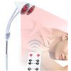 HINOPY Lampada a infrarossi, 275 W, doppia testa, lampada terapeutica, lampada a infrarossi, supporto regolabile a 360°, con ruote per massaggio da salone