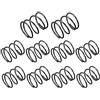 sourcing map Compressione Molla - 1.2mm Filo Diametro 18mm OD 20mm Libero Lunghezza Molla Acciaio Estensione Molla Nero 10Pz