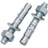 SKIR'CO Ancoraggi a cuneo zincati M12 x 80 mm, tasselli in metallo, bullone di ancoraggio, ancoraggio per muratura, ancoraggio per calcestruzzo, 5 pezzi