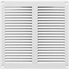 ABOUT VENT 200x200mm Griglia di Ventilazione in Acciaio Bianco con Zanzariera - Griglie di Aerazione in Metallo