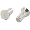 Idt Trade Rivetti svasati 2 x 14, 10 pezzi, in acciaio inox A2, con testa svasata, DIN 661, rivetti a testa svasata