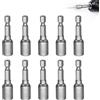 Cyberwork 10pcs chiavi a bussola magnetiche da 8 mm,chiave a bussola bussola,1/4 chiavi a cricchetto, esagonali metrici per trapano o avvitatore a batteria bussole torx bussole per avvitatore