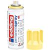 edding 5200 Spray Permanente, Giallo Pastello Opaco, 200 Ml, Vernice Acrilica Premium per Dipingere e Decorare Vetro, Metallo, Legno, Ceramica, Plastica, Tela, Smalto Acrilico, Vernice Spray