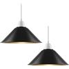 DC VOLTAGE Paralume per lampada a sospensione in metallo da soffitto, 22 cm x 10 cm, facile da montare, per ristorante, camera da letto, soggiorno, corridoi