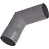 Renoplast® Gomiti per pluviali in alluminio R50 | Angolo 87º DN 40mm | Grigio | Grondaie per la pioggia | Profili in lamiera per il drenaggio del tetto | Casa da giardino Carport Terrazza Balcone