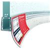 STEIGNER Guarnizione doccia curva UK12 90 cm (1 pz.) trasparente - Guarnizione box doccia verticale per doccia semicircolare o quarto di cerchio con porta 6-8 mm - Materiale flessibile, Impermeabile