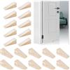 NBEADS 20 pz di Cunei Fermaporta In Legno, Fermaporta Triangolare A Cuneo Beige, Cuneo per Pompieri con Design Stabile per Casa e Ufficio, 10x4cm