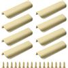 JNYUTEEN 8 Maniglie Nascoste per Armadi, 120 mm / 4,72 in Maniglie Oro per Pensili da Cucina, Maniglie per Cassetti Maniglie per Mobili Maniglia Nascosta Curva per Casa Cucina Mobili