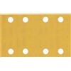 Bosch Professional 10x Carte abrasive Expert C470 con 8 fori (per Legno duro, Vernice su legno, 80x133 mm, Grana 320, accessorio Levigatrice orbitale)
