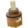 BARBETTA RICAMBI BAGNO Cartuccia Ceramica Aperta per Miscelatore, D.35 mm, Asta Quadra in Plastica 9x9 mm, Ricambio Universale per Serie Paini