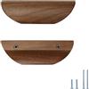 Evionlin Set di 6 maniglie per porta in legno di noce ad angolo quadrato da 20,8 cm per armadio, cassetto, cassettiera, maniglia per porta
