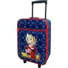 CARTOON Trolley Dragon Ball Super da viaggio in tessuto guerriero saiyan Goku per bambini valigia 52 x 33 x 17 cm con due ruote e manico allungabile