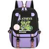 Generisch Mengmiao K-Katseye Zaino Unisex Bambini, Zaino Impermeabile per la Scuola con Scomparto per Laptop, Ampio Spazio di Archiviazione, Zaino Coreano Stile Fan con Sophia Manon Daniela Lara Megan Yoonchae