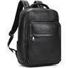 LUUFAN Borsa a tracolla in vera pelle per uomini e donne, zaino casual, borsa stretta per il giorno, zaino per computer portatile, zaino da viaggio e da viaggio, Nero , Taglia unica