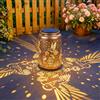 Dehobo Regali per Donna Lampade Solari Colibrì Esterno IP65 Lanterna Retrò Metallo Dorato per Giardino Terrazzo Balcone Cortile Idea Regalo Festa della Mamma