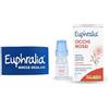 Euphralia Occhi Rossi - Gocce Oculari Lenitive, Rimedio in caso di Discomfort Oculare e Arrossamento, Idratante, con Acido Ialuronico, Acqua Distillata di Camomilla - Flacone da 10 ml + Panno Occhiali