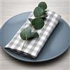 Filu - Tovaglioli, 100% cotone, grigio/bianco (a quadretti)., 100 % Baumwolle / 8er Pack