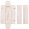 GORGECRAFT 3pz Custodia da Viaggio per Collana Anti-Groviglio Organizer per Gioielli Custodia da Viaggio per Collana per Matrimonio Natale San Valentino Regali Damigelle d'Onore Pizzo Antico 22x6.1cm