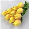 Ulalaza Fiori artificiali 20 Teste Tocco Reale Tulipani PU Tulipani Fiori Finti Disposizione Mazzi di Nozze Casa Camera Ufficio
