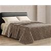 Riad Arredo Trapuntino Matrimoniale Primaverile Estivo Morbida Microfibra 250x250 cm - Copriletto Trapuntato Leggero Delicato Traspirante Anallergico - Leopardato