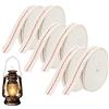 LIERFIS Stoppino da 6 m per lampade a olio, stoppino da 12 mm, in cotone, stoppino piatto di ricambio per lampade a olio, stoppino per torcia da giardino, lanterna, lampada a petrolio, illuminazione a olio, 6