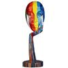 suruim Statua semplice e creativa, colorata, per donna, con personaggi astratti, per casa, ufficio, camera da letto, soggiorno, studio (grande 39 x 12 x 12 cm)