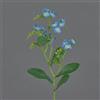 artplants.de Non ti scordar di me artificiale ESTHER, 24 fiori, blu, 35cm - Ramo fiorito/Fiore decorativo