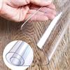 m Mayda Pellicola trasparente per tavolo da 1, 8 mm, trasparente, disponibile in diverse misure, ritagliabile individualmente, pellicola in PVC per tavolo, versatile e lavabile