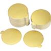 JRSHIRLEYLTD 110 Pezzi 9 cm Mini Rotonde Cake Board, Cake Board in carta dorata,Torte in schiuma supporti tondi,Mini Cardboard Cake Bases,Mini d'oro basi,Tavoli Carta Dessert Display
