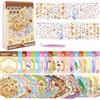 Kunoli Set di 20 adesivi 3D fai da te per la casa, kit di adesivi terapia, antistress, scena creativa con 30 adesivi in PET, 20 cabine in miniatura, 1 pinzetta, regalo per adulti, bambini, ragazze