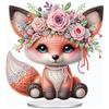 Plstod Diamond Painting Decorazione da Tavolo Volpe Diamond Painting Kit Completo 5D Pittura Diamante Bambina Adulti Diamantini Crystal Art Ornamento per Pasqua Primavera Tavolo Decorazione per Casa