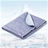 Avoalre Coperta Estiva con Fibra di Raffreddamento Giapponese Arc-Chill 3.0 Q-Max＞0,5, Coperta Refrigerante Letto è Morbida e Fresca Traspirante su Entrambi i Lati Aiuta a Dormire, 130 * 170CM, Blu