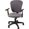 SHILINTONG Coprisedia per sedia da ufficio e computer Coprisedia girevole 2 pezzi Universale Jacquard Farbic Rimovibile Lavabile Antipolvere (Grey)