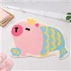 Dermalyx Morbido Tappeto per Bagno Capibara, Stuoia Antiscivolo, Tappetino Lavabile, Zerbinetto per Doccia Adatto a Bambini e Adulti, Tema Animale Carino 40x60 cm