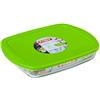 Pyrex C & S di base - contenitore rettangolare con coperchio, 28 x 20 cm, 1.7 l