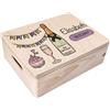 Creative Deco Personalizzata Scatola Regalo di Legno per Compleanno con Il tuo Testo | Personalizzato Scatola dei Ricordi | Per Donna, Uomo e Coppie | Stampa a colori | Motivo Festa per il Compleanno