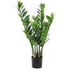 artplants.de Gemma di Zanzibar Artificiale (Zamioculcas zamilifolia), in Vaso, 7 Rami, 70cm - Cespuglio Artificiale/Pianta Ufficio
