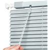 Generico Veneziana in Alluminio per Finestre, 40 60 70 90 100 110 140 160 170 190 200 215 cm Protezione dalla Luce e Visibilità Esterna, Kit di Fissaggio a Muro Incluso(Blue-4)