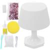 TOGEVAL Kit Lampada da Tavolo Fai da Te in Vetro e Plastica Porpora per Mosaico | Lampada da Tavolo per Ragazzo Ragazza, Colla e Accessori Assortiti, per Camera da Letto