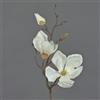 artplants.de Ramo di Magnolia Finta MALBINE, Crema, 50cm, Ø6-10cm - Magnolia Artificiale - Fiori Artificiali