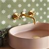 Alwayspon Adesivi per piastrelle, 25 pezzi x 15 cm, verde salvia, autoadesivi, per l'applicazione su piastrelle, adesivi transfer per bagno, cucina, paraspruzzi, strappa e incolla,