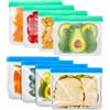 SLOSH Sacchetti Riutilizzabili Alimenti Toast Borsa Tostapane Ortofrutta Pranzo Viaggi Bustine Sacchi Portaoggetti Ermetici Richiudibili Ermetici Contenitori Panini Tramezzini Senza BPA