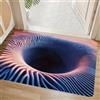 AVSMGP Tappeto 3D con Effetto Ottico A Forma di Buco Senza Fondo, Zerbino per Ingresso Interno Ed Esterno per Arredamento Casa, Sala Giochi, Cortile,Patio, Facile da Pulire,I,40 * 60CM/1'4 × 2'0