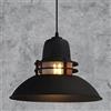 bamyum Torcia Lampada a Sospensione Industriale Bianca, Lampadario da Soggiorno 34 cm, Lampadario da Cucina in Metallo, Lampada Vintage Camera da Letto, Plafoniera, Lampada a Sospensione Industriale