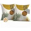 Avalune Federe Cuscini Divano 40x40 Esterno Impermeabili Copricuscini Decorativi Giallo Boho Morandi Moderno Fodera per Cuscino per Soggiorno Balcone Giardino Esterno Decorazione Set di 2