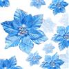 WILLBOND 36 fiori finti di stella di Natale glitterati di 3 dimensioni diverse, ideali come decorazioni per albero di Natale, Natale, capodanno, casa, esterni (blu, 7,6/10/15 cm)