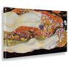 Giallobus - Quadro - Stampa Su Tela Canvas - Gustav Klimt - Bisce D'acqua - 40 X 70 Cm