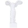 NeaxgeandX Statua della dea greca della vittoria alata di Samotracia, 16,5 x 24,5 cm, bianca, L