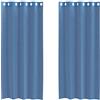 vidaXL Tende in Voile con Occhielli 2 pz Blu Reale, Tenda a Rete, Tenda Trasparente, Voile per Finestra, Trattamento Finestra, Tenda Pura Voile